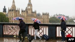 Лондон под дождем