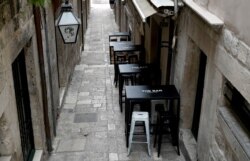 Prazni ugostiteljski objekti tokom pandemije, Dubrovnik 2020
