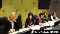 Konferencija za novinare koalicije NVO, Podgorica, 14. decembar 2012.