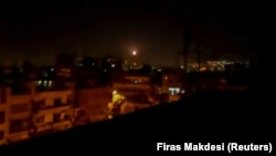 تصویری آرشیوی از حملات منتسب به اسرائیل به دمشق