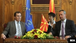 Средба на претседателот на Собранието Трајко Вељаноски со претседателот на Парламентарното Собрание на Советот на Европа Жан Клод Мињон.