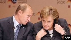 Putin is expected to discuss greater Russian access to European markets with German leader Angela Merkel. (file photo)