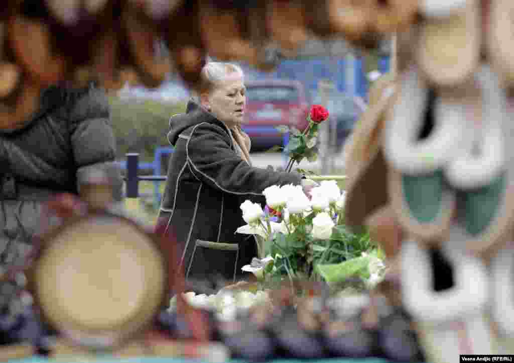 Another flower seller in Belgrade, Serbia