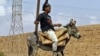 A Libyan National Transitional Council fighter rides a donkey at a checkpoint near Bani Walid on September 29. (REUTERS/Saad Salash)