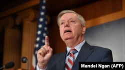 File photo - Influential Republican Senator Lindsey Graham.