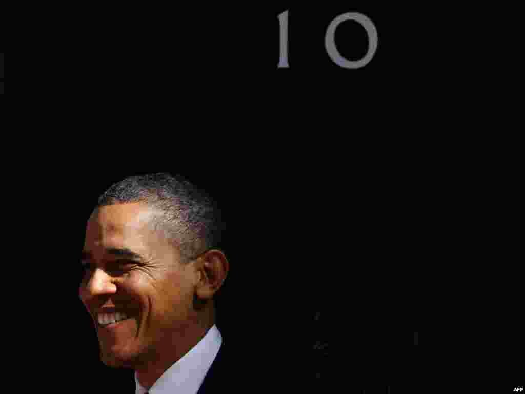 Velika Britanija - Predsjednik Obama na svojoj šestodnevnoj europskoj turneji, London, 25.05.2011. Foto: AFP / Adrian Dennis 