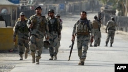 Сотрудники сил безопасности Афганистана.