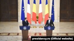 Emmanuel Macron și Klaus Iohannis