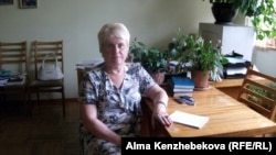 Председатель Алматинского профессионального союза работников связи "Камкоршы" Тамара Глазкова. Алматы, 23 июня 2013 года.