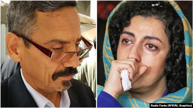 Iranian rights' defenders Abdolfattah Soltani and Narges Mohammadi.