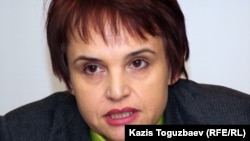 Заместитель главного редактора медиа-группы «Республика» Оксана Макушина. Алматы, 5 декабря 2011 года.