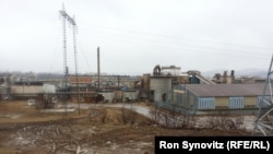 The disused refinery and other facilities of the Trepca mining complex in Mitrovica testify to the derelict nature of Kosovo's economy since 1999. 