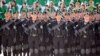 Участники военного парада в честь 27-й годовщины государственной независимости Туркменистана, Ашхабад, 27 сентября, 2018 год. 