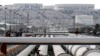 Oil export pipelines at an oil facility in Iran's Khark Island, on the Persian Gulf. File photo