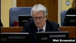 Radovan Karadžić u haškoj sudnici