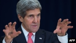 U.S. Secretary of State John Kerry was expected in Geneva to participate in talks between representatives of Iran and world powers over Iran's disputed nuclear program. (file photo)