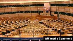 Зал заседаний Европарламента в Брюсселе