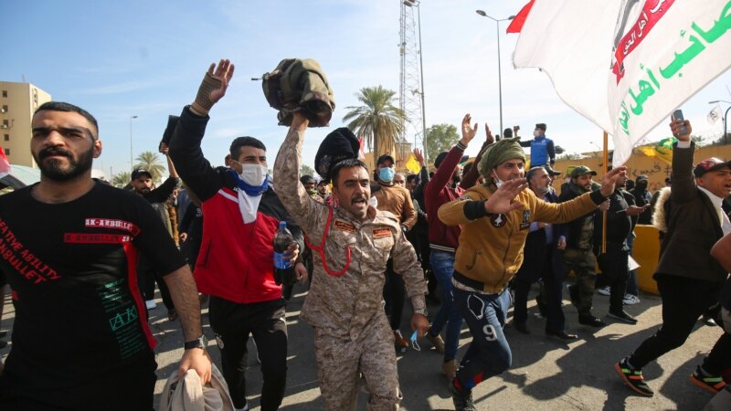 Иракта АКШ элчилигинин алдындагы митингчилер тарап кетишти