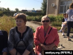 Житель села Курайлы Валентина Ленник (справа). Актобе, 19 сентября 2017 года.