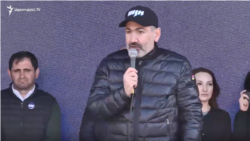 Armenian Prime Minister Nikol Pashinian addressing a rally in Syunik province, March 11, 2020