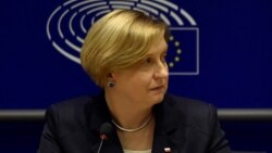 Anna Fotyga în Parlamentul European. 3 mai 2017