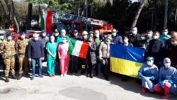 Українські лікарі, які прибули до Італії, квітень 2020 року