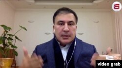 Михаил Саакашвили отвечал на вопросы журналистов по скайпу