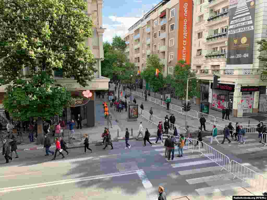 Ограничени зони на движење на улица Македонија