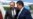 Uzbek Prime Minister Abdulla Aripov (left) is greeted by Kyrgyz Prime Minister Sooronbai Jeenbekov at Manas airport in Bishkek on August 16.