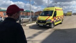 Нұр-Сұлтан қалалық орталық жедел жәрдем станциясы көлігі. 15 сәуір 2020 жыл.