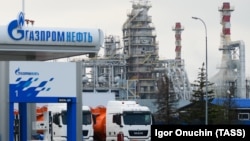 Rafinerija kompanje Gazprom njeft u Krasnodarskoj Pokrajini, 21. april 2020.