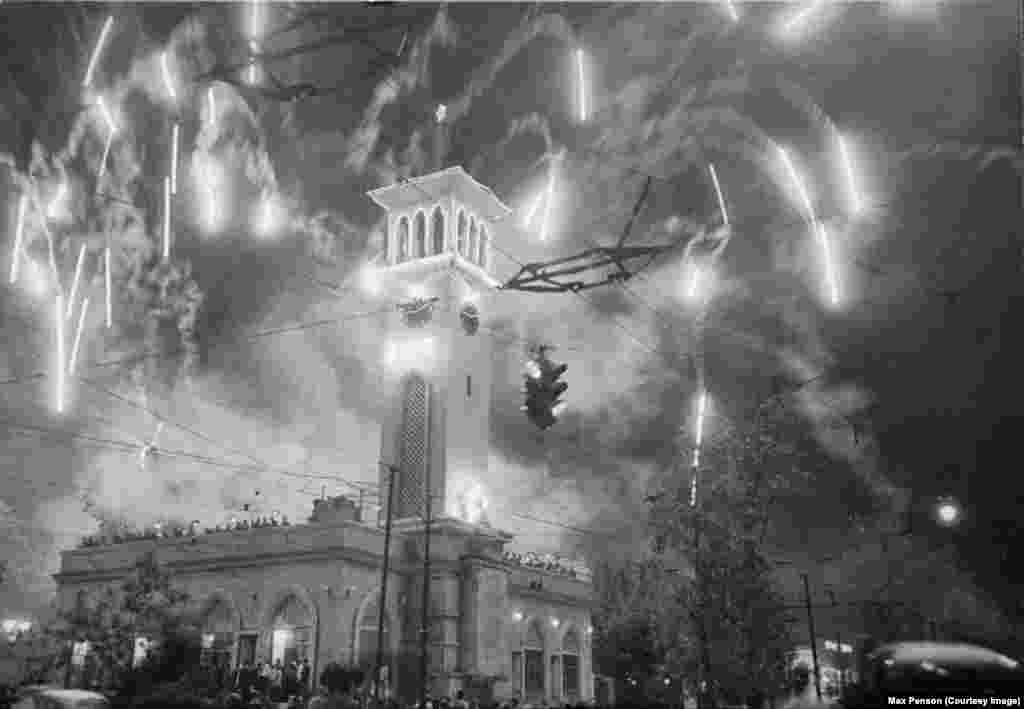 Fireworks in Tashkent.Penson's life ended harshly.In 1948, at the height of Stalin’s anti-Semitic purges, he was fired from Pravda Vostoka and lost his photographer’s accreditation. With his health worsening, and amid dwindling professional prospects, he died in 1959.
