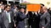 Afghan President Ashraf Ghani during the funeral of Toryalai Abdiani. He was the police chief of Paktia province and killed in the October 18 Taliban attack in provincial capital Gardez. 