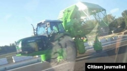 Uzbekistan - cotton combine