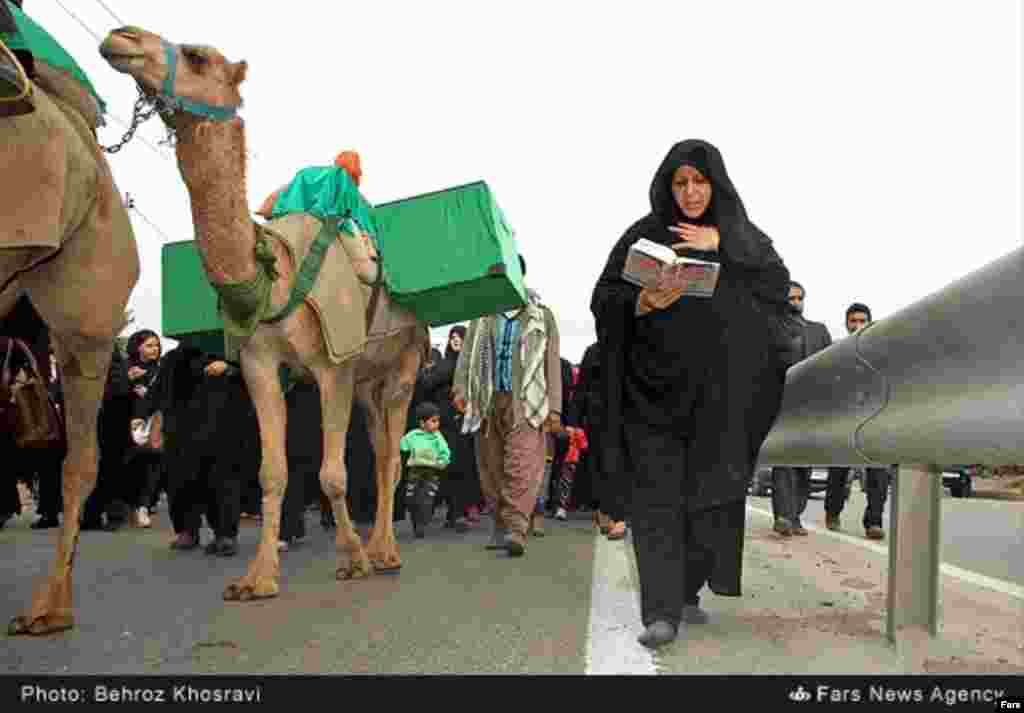 حرکت کاروان نمادین اسرای کربلا در بابل