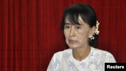 Myanmar pro-democracy leader Aung San Suu Kyi