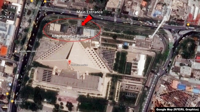 Pamje nga sateliti e lokacionit