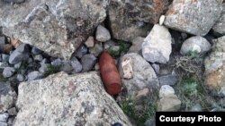Снаряд обнаруженный в Баткенской области. 