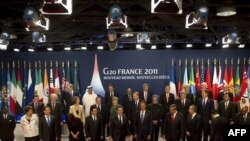 قادة دول مجموعة العشرين (G20) في كان الفرنسية