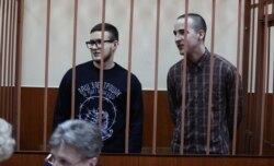 Обвиняемые по делу "Сети" из Санкт-Петербурга Виктор Филинков и Юлий Бояршинов