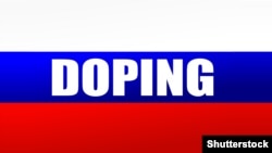 Generic – Doping in Russia with russian flag, vector graphic