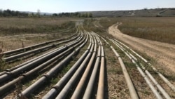 Перекачування води по трубах з Тайганського водосховища в Сімферопольське 14 вересня 2020 року