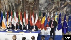 Pamje nga takimi i sotëm i liderëve të vendeve anëtare të Bashkimit Evropian në Romë