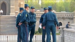 Милиционеры в Узбекистане.