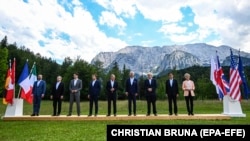 Лідери країн G7 під час саміту, червень 2022 року 