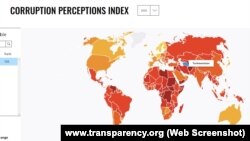 Türkmenistan "Transparency International" halkara aç-açanlyk guramasynyň korrupsiýa indeksinde dünýäde 165-nji orunda