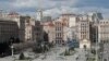 Площадь Независимости в Киеве, 5 апреля 2021 года