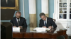 Armenian Foreign Minister Ararat Mirzoyan (L) and U.S. Secretary of State Antony Blinken sign a strategic partnership agreement in Washington, January 14.