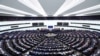 A parlamenti ülésterem Strasbourgban. Fotó: AFP