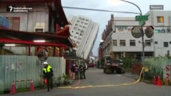 Rescue Crews Hunt For Survivors After Taiwan Quake Topples Buildings
